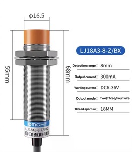OMCH 8mm Entfernungs messung Induktiver Näherung sensor Wechselstrom Zwei Leitungen normaler weise offen