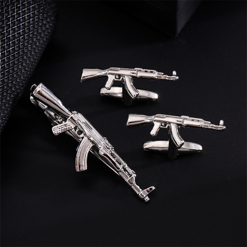 Set da tre pezzi per fucile in argento