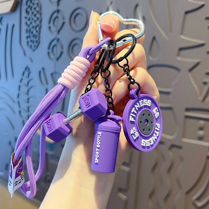 Diy fitness set hand rope buckle-purple