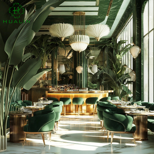 Hualin phong cách hiện đại nhà hàng chất lượng cao thiêu kết Đá Bàn ăn khách sạn Cafe chủ đề nhà hàng bàn ghế - Product Image 6