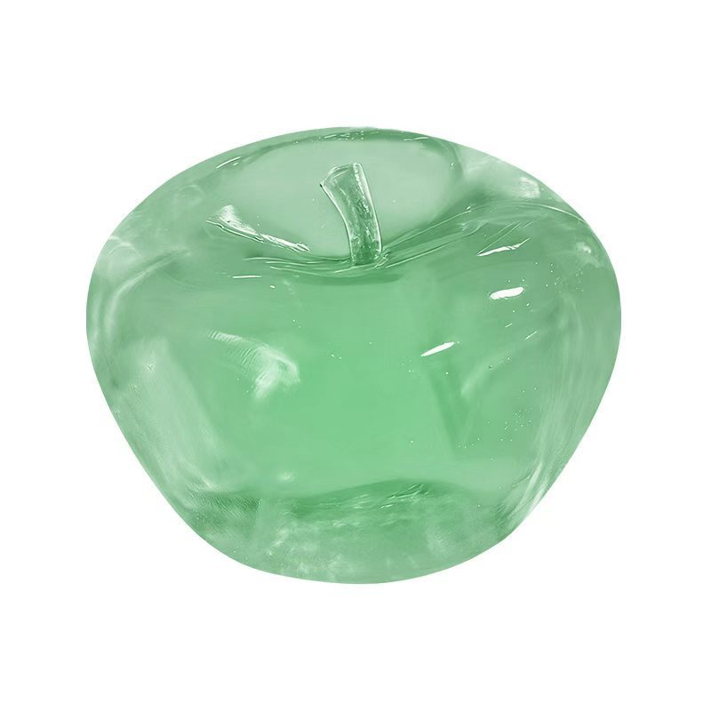 grosses pommes en plastique vert/coque en PVC
