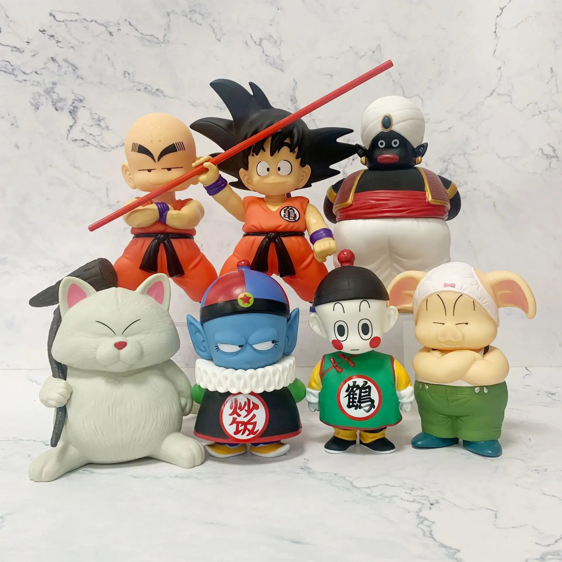 Schlussverkauf Figuren von Dragon Balls Z Statue Collection PVC-Modell Spielzeugpuppe Goku Krilin Pilaf Karin Sama Figuren DBZ Anime-Figuren