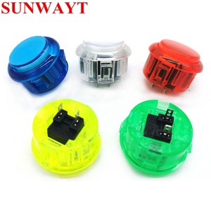 Transparente Sin LED Arcade 30mm / 24mm Pulsadores Reemplazar SANWA OBSN-30 para DIY Raspberry PI MAME PC Arcade Game - Product Image 4