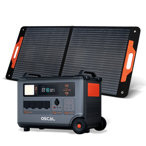 Oscal Powermax 200太阳能电池板太阳能发电机便携式电站系统绿色充电可折叠200瓦通用面板 - Product Image 1