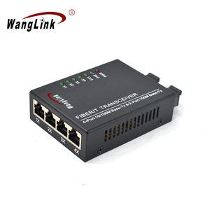 OEM ODM monomodale Media Converter 2 fo4rj45 10/100Mbps 4 RJ45 2 SC per telecomunicazione utilizzare porta in fibra singola - Product Image 3