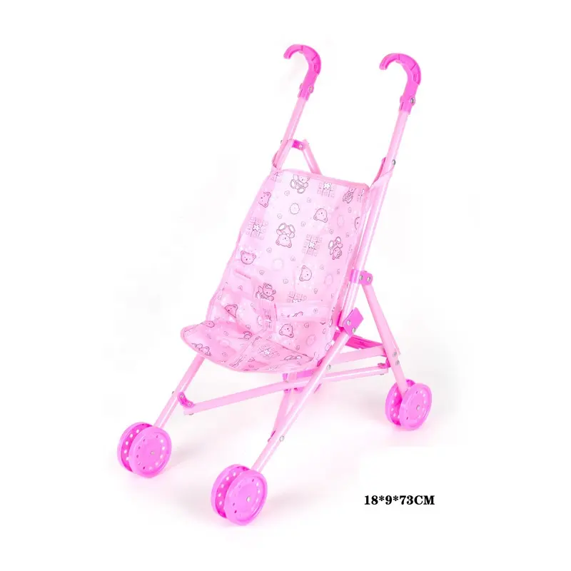 EPT 2023 Cheap Kids Pretend Play Lovely Iron Baby Doll Stroller Toy for Doll