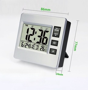 Moderne einfache LCD-Digitalanzeige Wecker mit stummer Lichtfunktion für Schüler Kinder Ältere Zeitlanger - Product Image 2