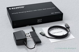 OEM 4端口HDMI扩展坞USB C 4合1 4K HDMI多屏幕显示链接扩展适配器，适用于电视电脑视窗安卓 - Product Image 6