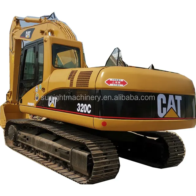 Excavadora Caterpillar 320C, 320CL usada, 20 toneladas, excavadora japonesa sobre orugas, proveedor de China