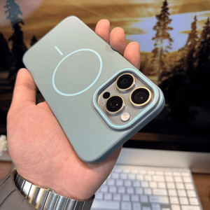 Yeni basit katı telefon koruyucu kabuk manyetik telefon kapak kılıf darbeye sert arka kapak kabuk ile satışa telefon için - Product Image 2