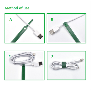 Atadura de cables de nailon de alta calidad de 145MM * 11MM con función autoadhesiva, logotipo personalizado al por mayor de fábrica, bucle de gancho colorido ecológico - Product Image 6