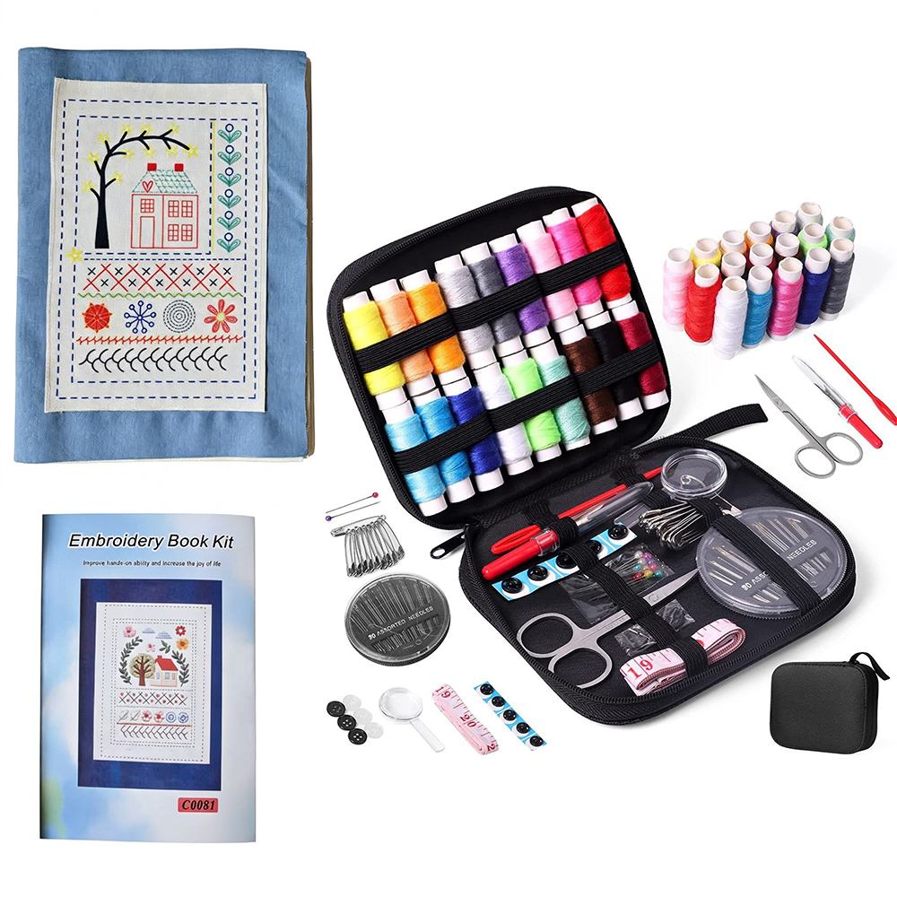 Kit de Costura C+ de 86 piezas con Lupa