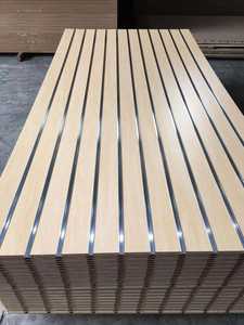 Tấm panel slatwall trưng bày hàng hóa, thiết kế tùy chỉnh bán buôn HiKUYA, nhiều kiểu dáng khác nhau, mặt melamine, có rãnh, dành cho cửa hàng bán lẻ - Product Image 2