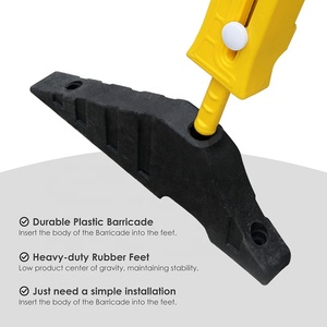 Rào chắn có thể mở rộng cổng an toàn hàng rào có thể thu vào rào cản tạm thời bảo vệ kiểm soát đám đông linh hoạt với chân đế nặng - Product Image 3