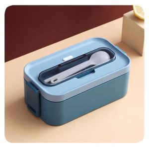 Nueva fiambrera Rectangular de PP a prueba de fugas con aislamiento para microondas, vajilla Bento para niños, contenedor de almacenamiento de alimentos de plástico - Product Image 5