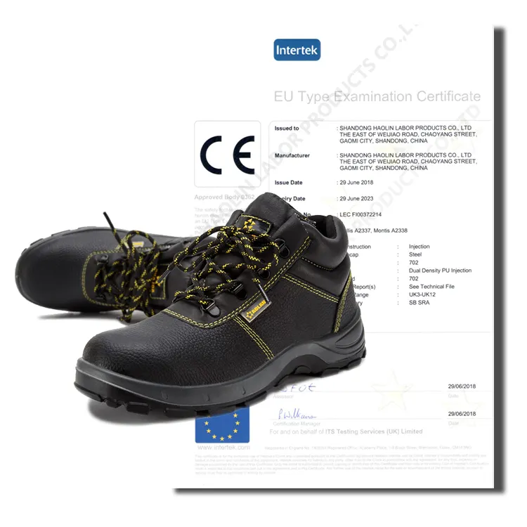 Clute/Sproブランドのハイカットスチールトゥ滑り止めパンク防止防水男性産業安全靴ブーツ
