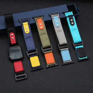 Pulseira esportiva de velcros para relógio inteligente 8 Ultra 49mm, pulseira de nylon com gancho e tecido, alpinismo e montanhismo