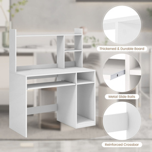 Деревянный компьютерный стол с клавиатурой - Product Image 6