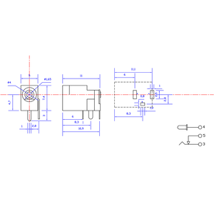 DC002ジャックDCコネクタ4.0 * 1.65mm DCソケット電源プラグメスジャックコネクタ - Product Image 6
