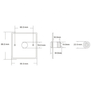 Saikiot all'ingrosso pulsante serratura a chiave controllo accessi elettrico pulsante serratura a chiave elettrica interruttore a pressione di uscita in acciaio inossidabile - Product Image 5