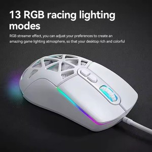 Großhandel Optical Wired Gaming RGB-Maus Honeycomb Design 12000dpi Ergonomische optische RGB-Makro programmierung Computer Gaming Mouse - Product Image 3