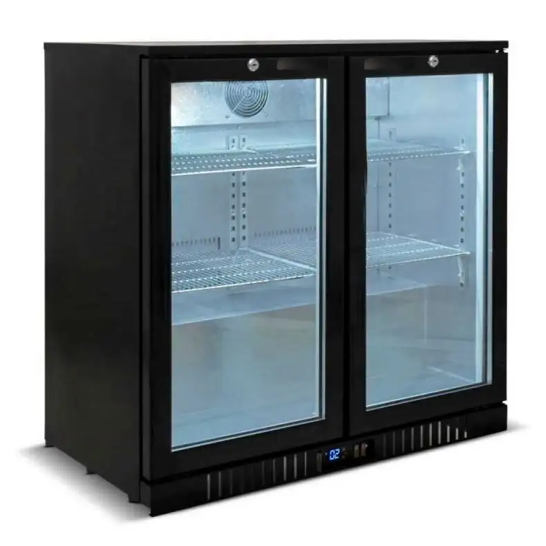 Refrigeratore commerciale porta in vetro verticale frigorifero bevande frigorifero frigo vetrina refrigerata