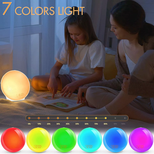 D3 Multifunctional Sunrise <strong>Wake</strong> Light FM Radio Symphony Light Double Alarm Clock for Bluetooth Speaker Sleep Consumer - Product Image 6
