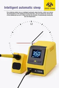 T12チップ付きOSST12Plusデジタルはんだ付けステーションセットBGA PCB電話修理溶接プラットフォーム用電子はんだごて - Product Image 5