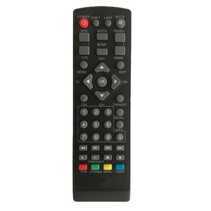 Siyah evrensel kablosuz uzaktan kumanda kontrolörü için Dvb-t2 akıllı televizyon Stb Hdtv akıllı Set üstü Tv kutusu - Product Image 1