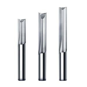 Jinchuan 6mm 8mm shank İki flüt düz freze uçları ahşap CNC düz gravür kesiciler End Mill araçları freze kesicisi - Product Image 4
