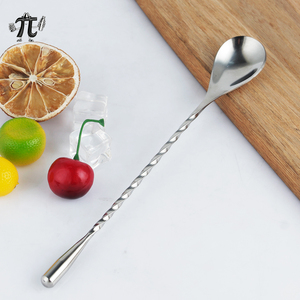 Tái Sử Dụng Thép Không Gỉ Thanh Muỗng Cho Cocktail Trộn Và Khuấy Cấp Thực Phẩm 304 Chất Liệu Thân Thiện Với Môi Thiết Kế - Product Image 1