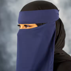 ホット製品シフォンシングルNiqabフェイスカバー長くモダンなイスラム教徒女性用ベール冬用フェイスマスクイスラム教徒女性用スカーフ