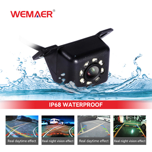 OEM 8 LED IR visión nocturna cámara de visión trasera de coche 170 grados gran angular Hd Color imagen impermeable aparcamiento cámara de marcha atrás - Product Image 2