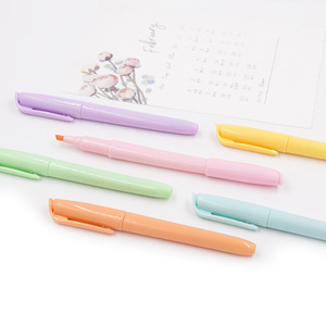 Macarons colore brillante colore evidenziatore marcatore con scalpello e punta di proiettile design classico - Product Image 5