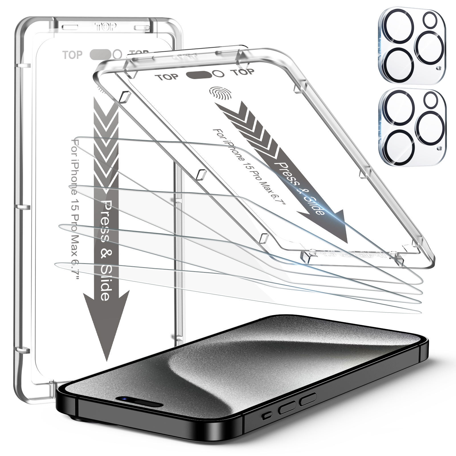 Verre HD transparent + application facile