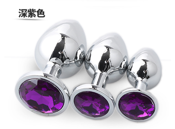 Argent/violet foncé (3 pcs/ensemble)