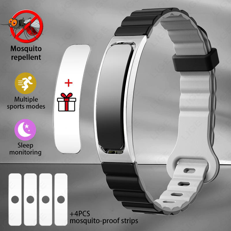 Cubierta de plata cubierta negra cubierta de plata tira anti-mosquito