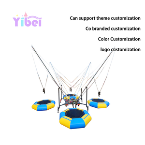 Euro <span class=keywords><strong>Bungee</strong></span> bốn người <span class=keywords><strong>Inflatable</strong></span> <span class=keywords><strong>Bungee</strong></span> Trampoline trò chơi với bánh xe máy cho giải trí trong nhà/ngoài trời - Product Image 3