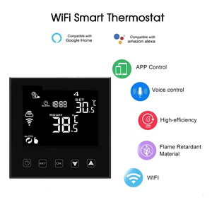 Современный дизайн умный термостат HVAC Программируемый Регулятор температуры приложение удаленный PEX воды - Product Image 4