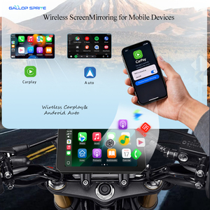 IP67 Wasserdichter Tragbarer 5-Zoll GPS-Navigator mit Radio, Kabellosem CarPlay, <span class=keywords><strong>Android</strong></span> Auto, Touchscreen für Auto und Motorrad mit Weltweiter Karte - Product Image 5
