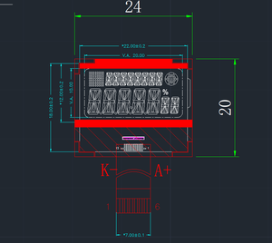 originalhersteller anpassbare 7-segment-lcd-anzeigen für eine oder mehrere ziffern für elevator-lcd-display
