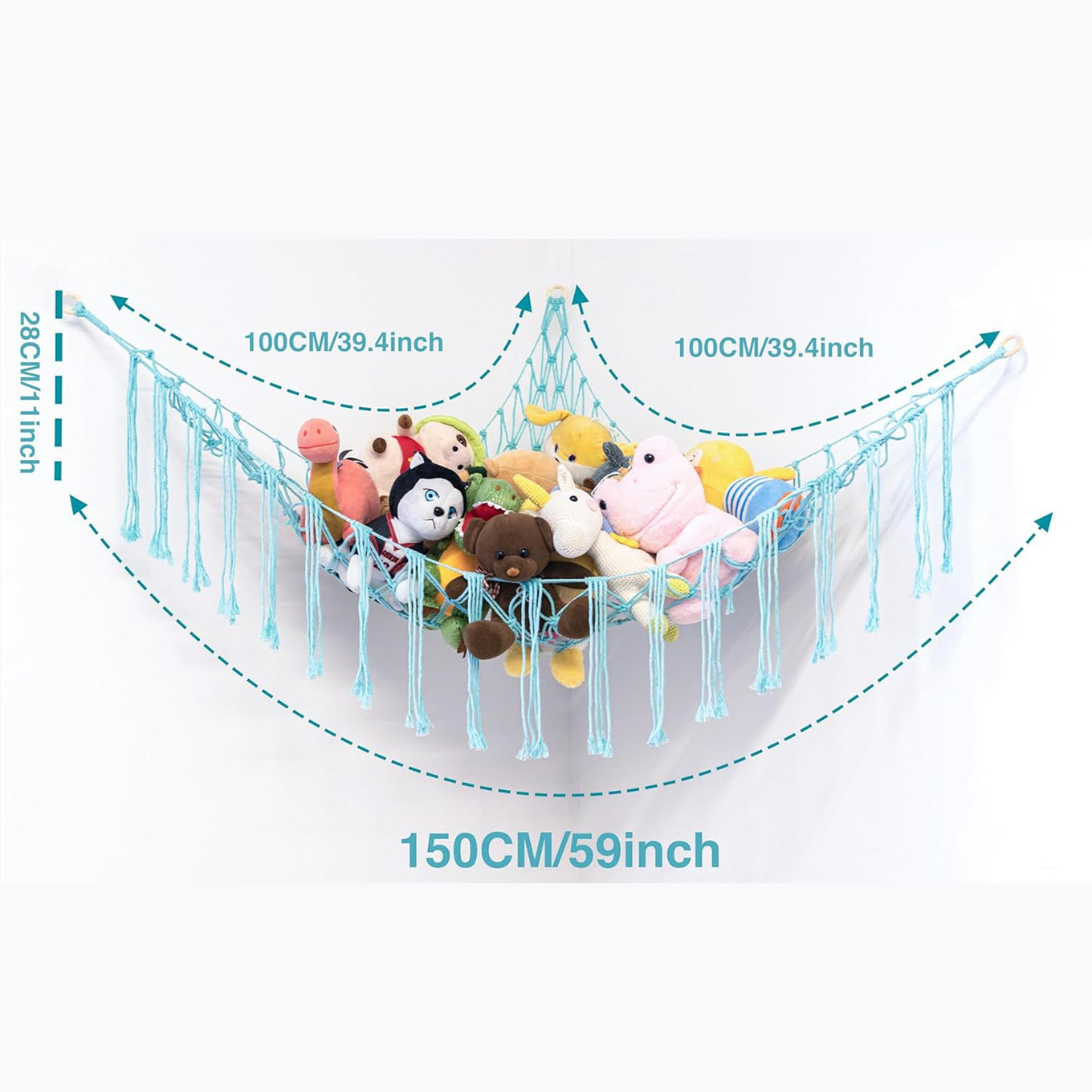 2,5 mm bleu clair avec crochet