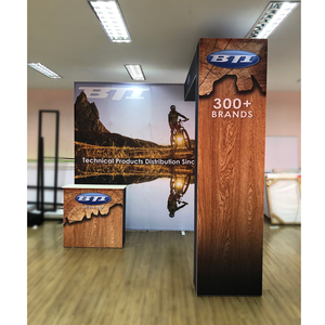 10x 10英尺铝便携式简易设置贸易展览展台，带桥梁流行展览展台，用于活动 - Product Image 6