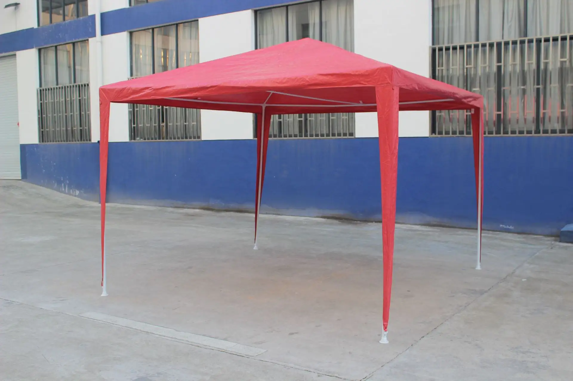 SP23005 tenda pesta PE, desain Gazebo Pop Up luar ruangan dengan Bar angin 3X3 Gazebo lipat