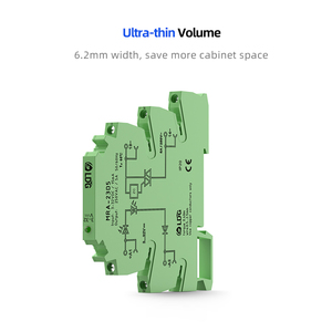 Modulo relè a stato solido sottile Ultra sottile per controllo CC AC 2 a3a5a Din Rail Led 250VAC - Product Image 4