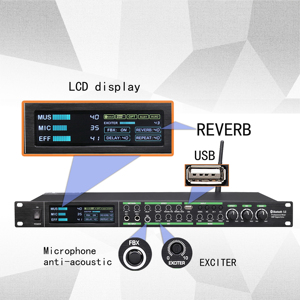 オーディオプロセッサーktvルームアナログオーディオエフェクターオーディオプロセッサーdj機器サウンドプロセッサー - Product Image 4