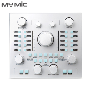 Kit de tarjeta de sonido con micrófono MY MIC, Equipo de Estudio, condensador, interfaz de audio usb para transmisión en vivo, grabación de voz