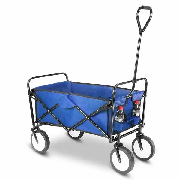 4 ruote Cestino di Immagazzinaggio Giardino Spiaggia Trolley Pieghevole giardino wagon utility carrello della spesa Pieghevole da campeggio spiaggia camion