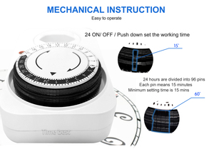 24-Stunden-Kleinmechanischer automatischer Timer-Schalter 220 V Mini 30-Minutte Countdown mechanischer Stecker-Timer - Product Image 3