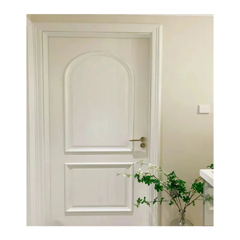 Meilleur nouveau design de porte de chambre intérieure en bois massif et MDF de style chinois moderne pour chambre à coucher du fournisseur d'usine en Chine
